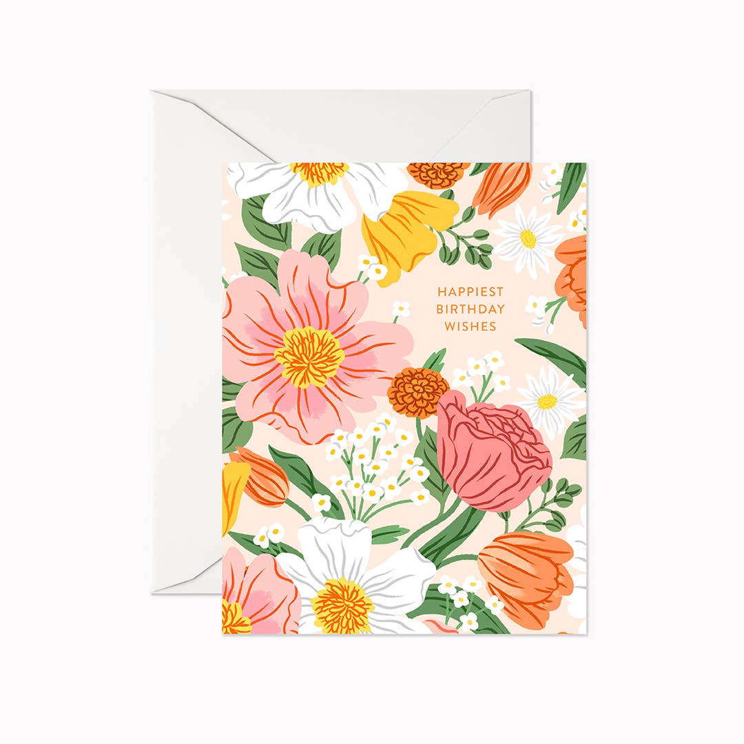 Linden Paper Co. - Sunpetal Birthday Wishes | Greeting Card