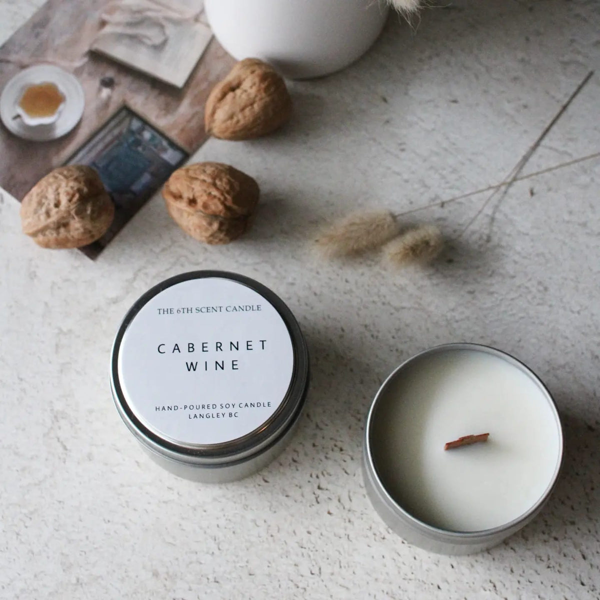 CABERNET WINE SOY CANDLE