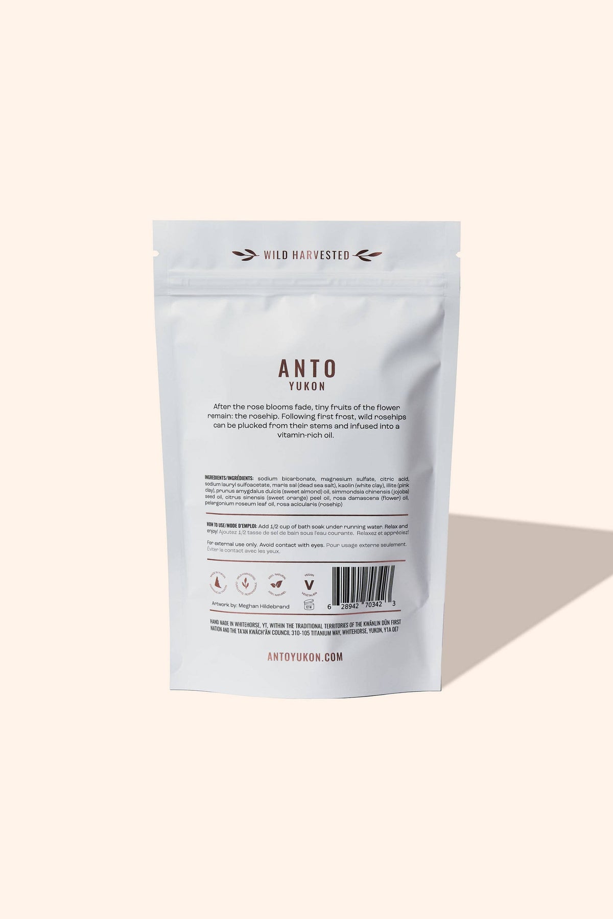 Anto Yukon - Foaming Rosehip Bath Soak - 100 g