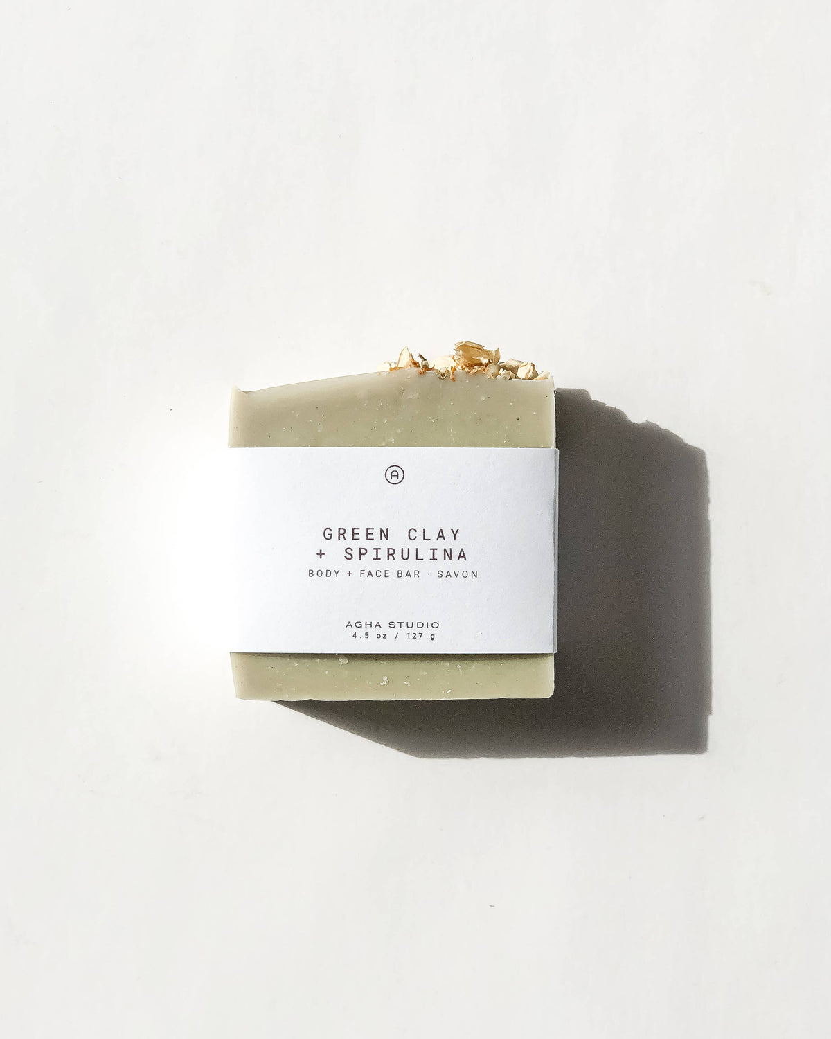 Agha Studio - Green Clay Spirulina Body + Face Bar