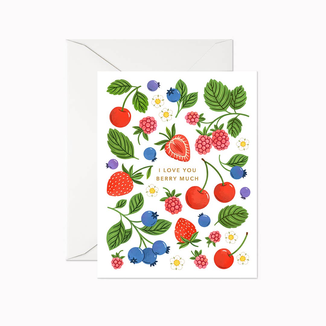 Linden Paper Co. - Love You Berry Much | Greeting Card